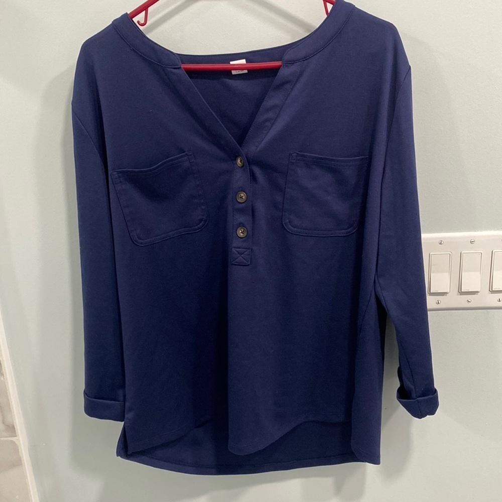 Old Navy Navy Blue Blouse
